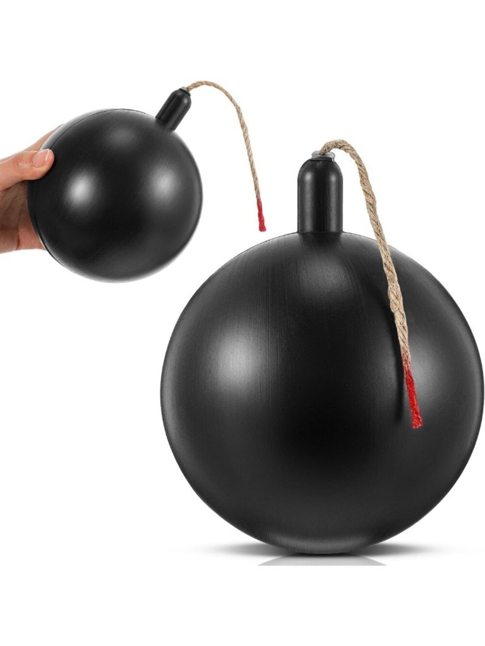 2Pcs Fake Bomb Halloween Props - 5" Plastic Costume Accessories for Parties